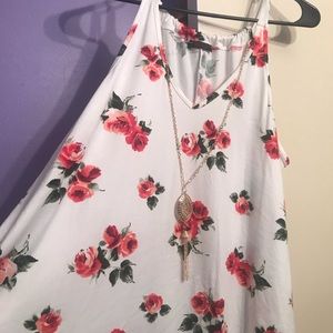 Sleeveless Women’s Floral Top